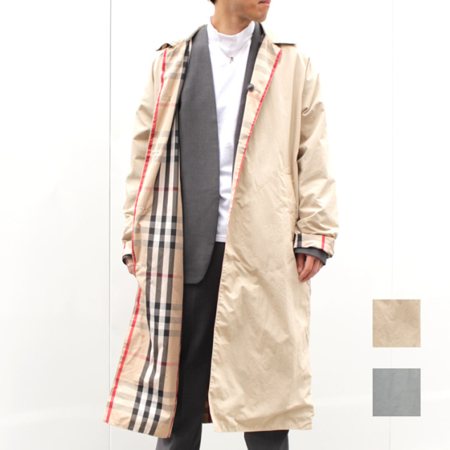 新着 Cuirs キュイー メンズコート オリジナルリバーシブルaラインロングステンカラーコート新作デザイン 渋谷cuirs 通販